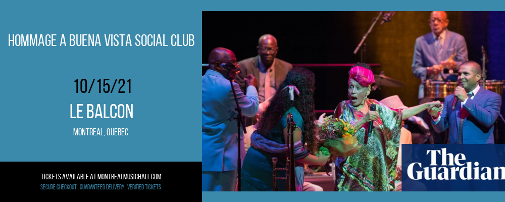 Hommage A Buena Vista Social Club at Le Balcon tickets Hommage A Buena Vista Social Club at Le Balcon