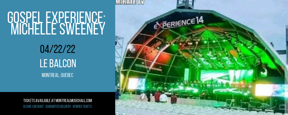 Gospel Experience: Michelle Sweeney at Le Balcon tickets Gospel Experience: Michelle Sweeney at Le Balcon