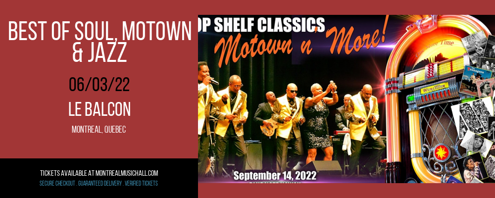 Best of Soul, Motown & Jazz at Le Balcon tickets Best of Soul, Motown & Jazz at Le Balcon
