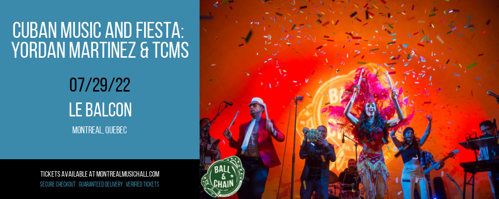Cuban Music and Fiesta: Yordan Martinez & TCMS at Le Balcon tickets Cuban Music and Fiesta: Yordan Martinez & TCMS at Le Balcon