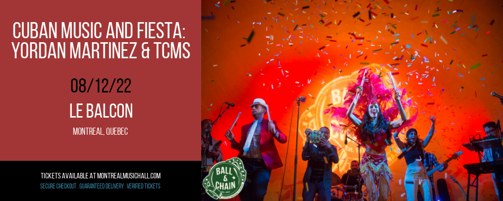 Cuban Music and Fiesta: Yordan Martinez & TCMS at Le Balcon tickets Cuban Music and Fiesta: Yordan Martinez & TCMS at Le Balcon