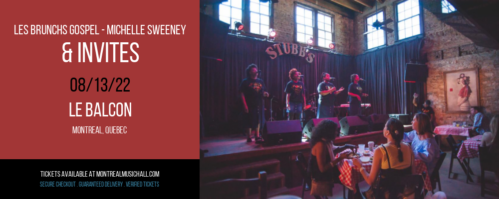 Les Brunchs Gospel - Michelle Sweeney & Invites at Le Balcon tickets Les Brunchs Gospel - Michelle Sweeney & Invites at Le Balcon