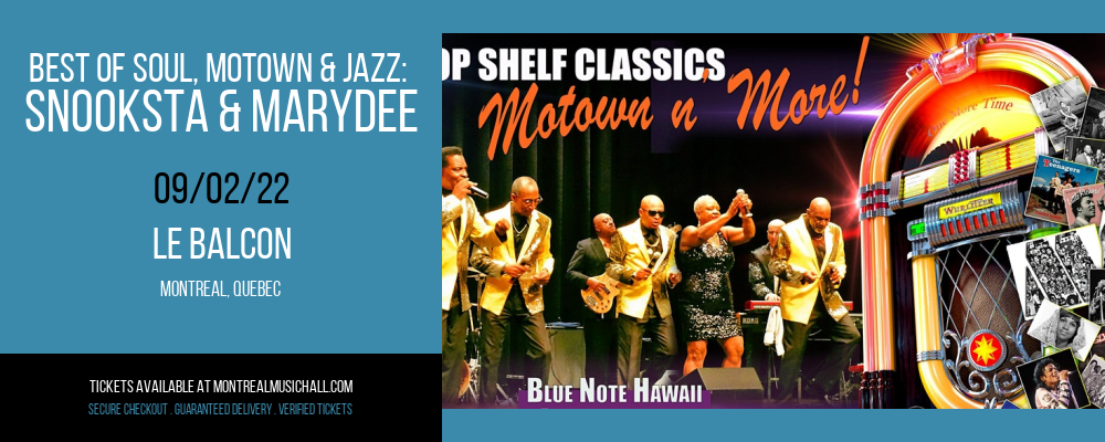 Best of Soul, Motown & Jazz: Snooksta & MaryDee at Le Balcon