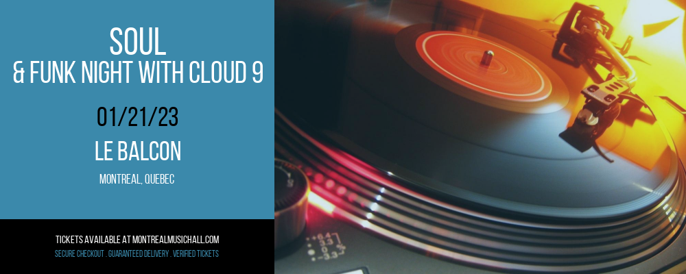 Soul & Funk Night with Cloud 9 at Le Balcon