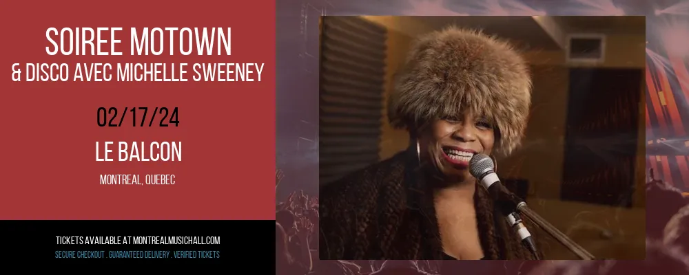 Soiree Motown & Disco avec Michelle Sweeney at Le Balcon