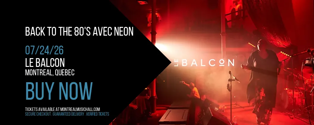 Back to the 80's avec NEON at Le Balcon